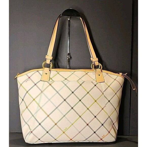 Coach Multicolor Plaid Tote Bag - Picture 5 of 14
